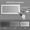 LED Bathroom Mirror 72x36 Inch with lights; anti-Fog & Dimming Led Bathroom Vanity Mirror
